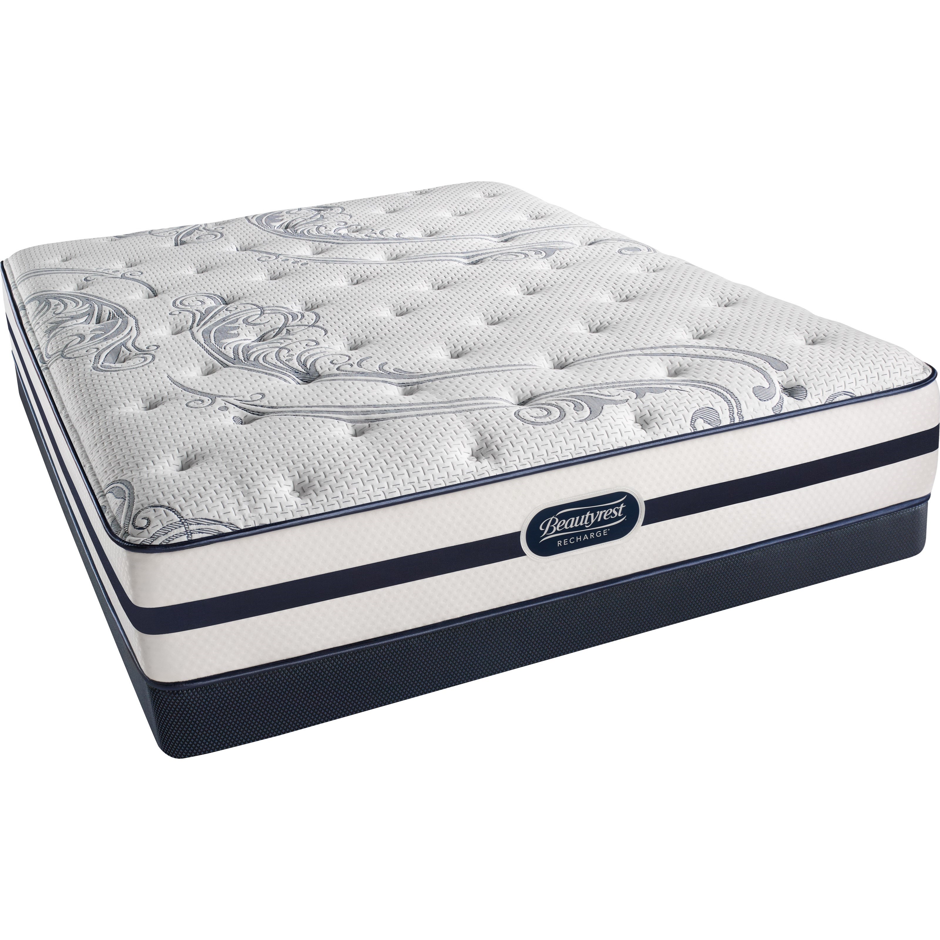 Beautyrest Elkhart Lake Plush 7003608731010+7000509556010 Twin Plush Mattress and BR Low